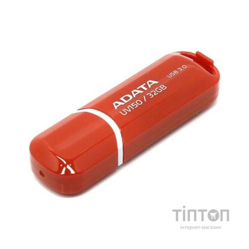 USB флеш накопичувач ADATA 32GB UV150 Red USB 3.0 (AUV150-32G-RRD)