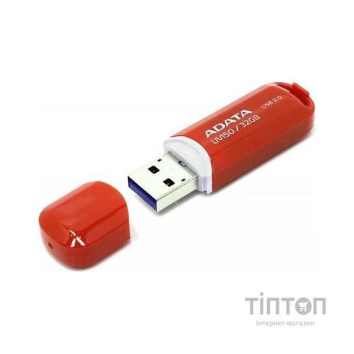 USB флеш накопичувач ADATA 32GB UV150 Red USB 3.0 (AUV150-32G-RRD)