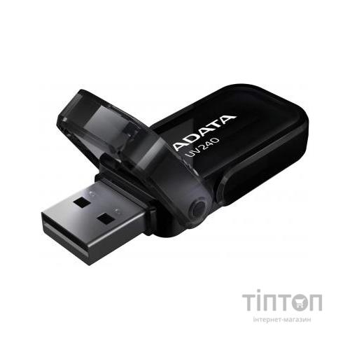USB флеш накопичувач ADATA 32GB UV240 Black USB 2.0 (AUV240-32G-RBK)