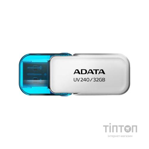 USB флеш накопичувач ADATA 32GB UV240 White USB 2.0 (AUV240-32G-RWH)