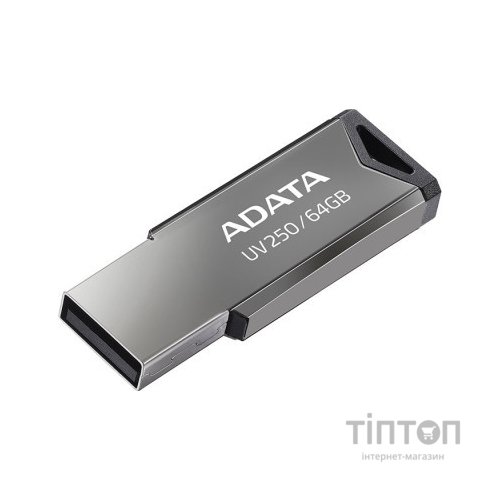 USB флеш накопичувач ADATA 64GB AUV 250 Black USB 2.0 (AUV250-64G-RBK)