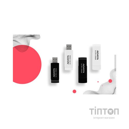 USB флеш накопичувач ADATA 64GB UC310 Black USB 3.0 (UC310-64G-RBK)