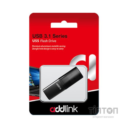 USB флеш накопичувач AddLink 128GB U55 USB 3.1 (ad128GBU55B3)