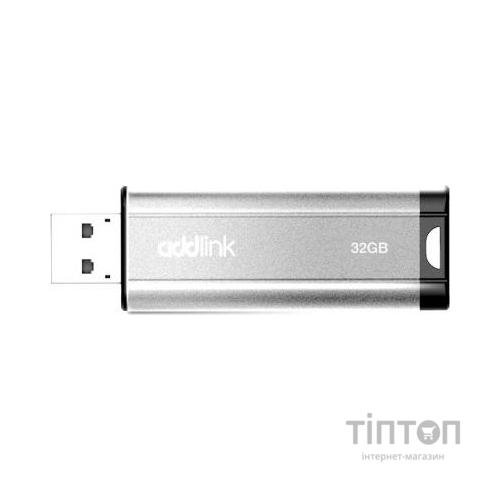 USB флеш накопичувач AddLink 32GB U25 Silver USB 2.0 (ad32GBU25S2)