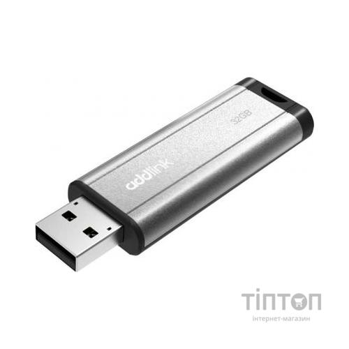 USB флеш накопичувач AddLink 32GB U25 Silver USB 2.0 (ad32GBU25S2)