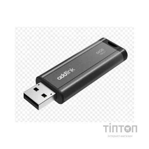 USB флеш накопичувач AddLink 64GB U65 Gray USB 3.1 (ad64GBU65G3)