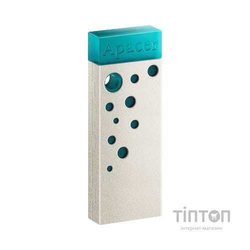 USB флеш накопичувач Apacer 32GB AH11J Turquoise Green USB 2.0 (AP32GAH11JG-1)
