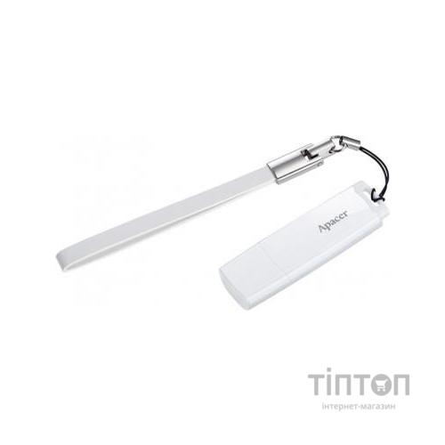 USB флеш накопичувач Apacer 32GB AH336 White USB 2.0 (AP32GAH336W-1)