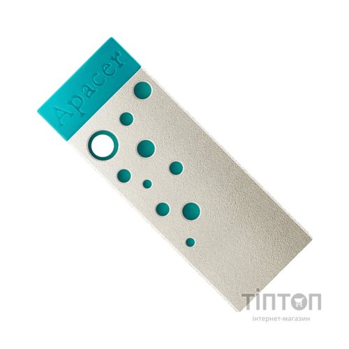 USB флеш накопичувач Apacer 64GB AH11J Turquoise Green USB 2.0 (AP64GAH11JG-1)