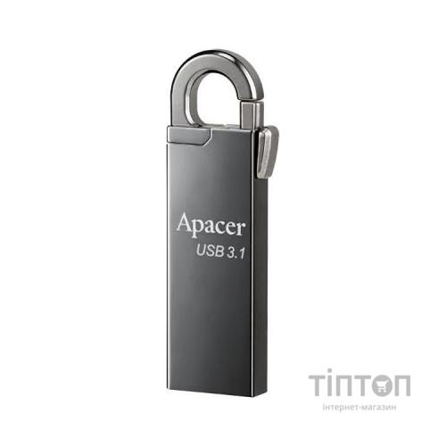 USB флеш накопичувач Apacer 64GB AH15A Ashy USB 3.1 (AP64GAH15AA-1)