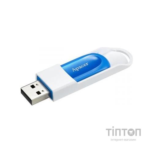 USB флеш накопичувач Apacer 64GB AH23A White USB 2.0 (AP64GAH23AW-1)