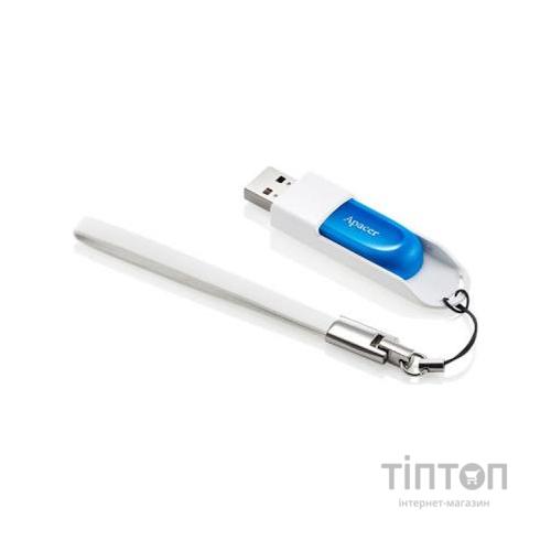 USB флеш накопичувач Apacer 64GB AH23A White USB 2.0 (AP64GAH23AW-1)