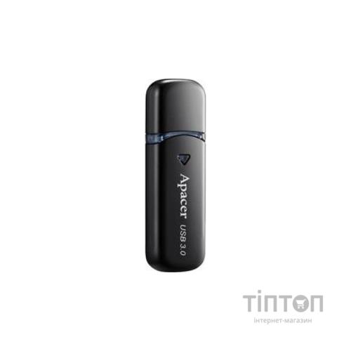 USB флеш накопичувач Apacer 64GB AH355 Black USB 3.0 (AP64GAH355B-1)