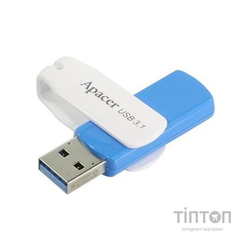 USB флеш накопичувач Apacer 64GB AH357 Blue USB 3.1 (AP64GAH357U-1)