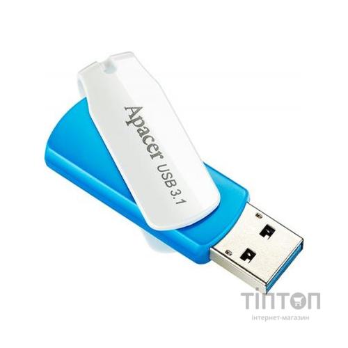 USB флеш накопичувач Apacer 64GB AH357 Blue USB 3.1 (AP64GAH357U-1)