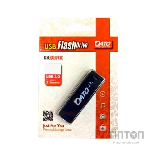 USB флеш накопичувач Dato 16GB DB8001 Black USB 2.0 (DB8001K-16G)