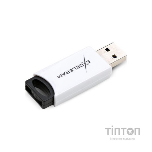 USB флеш накопичувач eXceleram 64GB H2 Series White/Black USB 2.0 (EXU2H2W64)