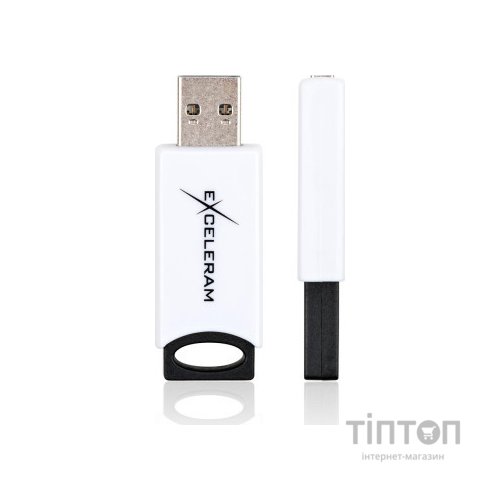 USB флеш накопичувач eXceleram 64GB H2 Series White/Black USB 2.0 (EXU2H2W64)