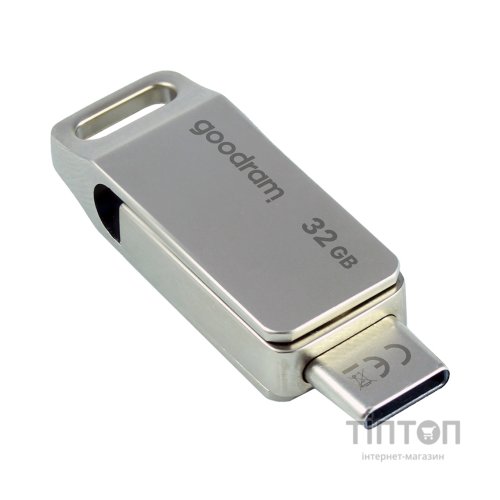 USB флеш накопичувач Goodram 32GB ODA3 Silver USB 3.0 / Type-C (ODA3-0320S0R11)