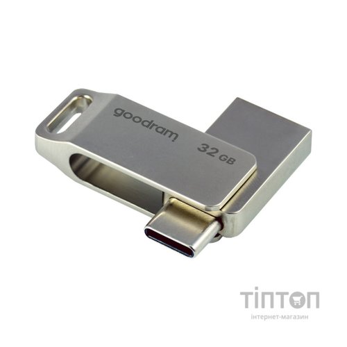 USB флеш накопичувач Goodram 32GB ODA3 Silver USB 3.0 / Type-C (ODA3-0320S0R11)