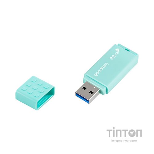 USB флеш накопичувач Goodram 32GB UME3 Care Green USB 3.2 (UME3-0320CRR11)