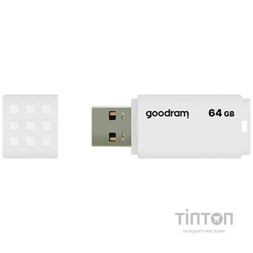 USB флеш накопичувач Goodram 64GB UME2 White USB 2.0 (UME2-0640W0R11)