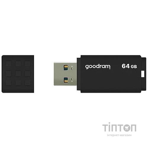 USB флеш накопичувач Goodram 64GB UME3 Black USB 3.1 (UME3-0640K0R11)