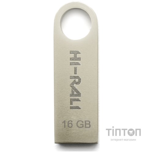 USB флеш накопичувач Hi-Rali 16GB Shuttle Series Silver USB 2.0 (HI-16GBSHSL)