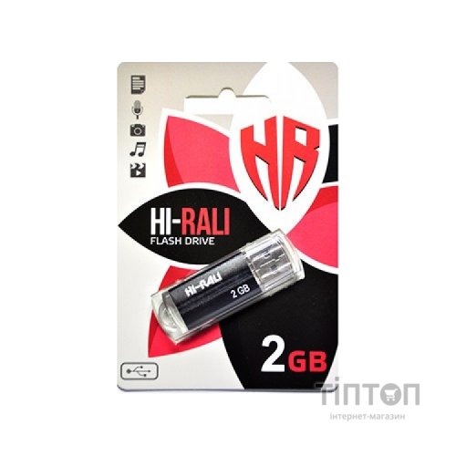 USB флеш накопичувач Hi-Rali 2GB Corsair Series Black USB 2.0 (HI-2GBCORBK)