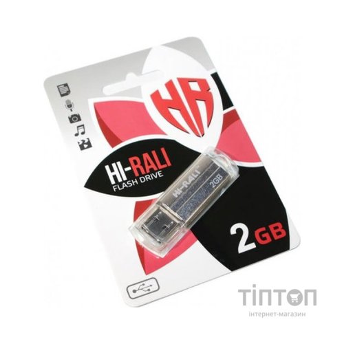 USB флеш накопичувач Hi-Rali 2GB Rocket Series Black USB 2.0 (HI-2GBRKTBK)