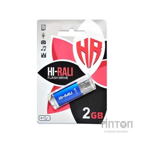 USB флеш накопичувач Hi-Rali 2GB Rocket Series Blue USB 2.0 (HI-2GBRKTBL)