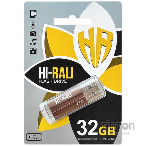 USB флеш накопичувач Hi-Rali 32GB Corsair Series Bronze USB 2.0 (HI-32GBCORBR)