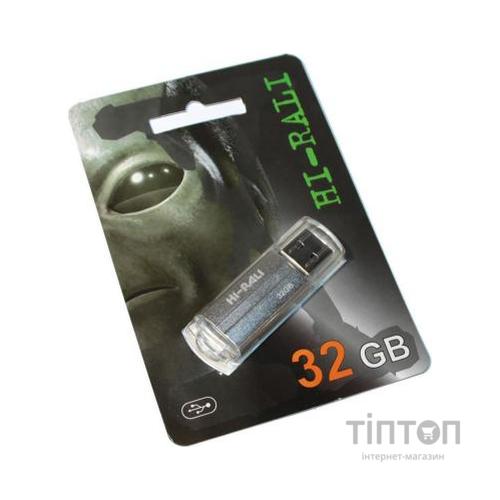 USB флеш накопичувач Hi-Rali 32GB Corsair Series Silver USB 2.0 (HI-32GBCORSL)