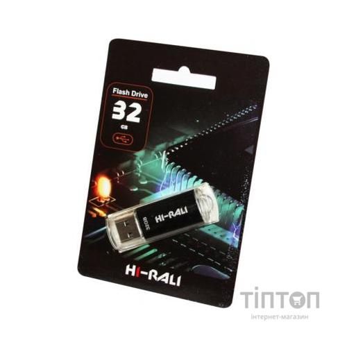 USB флеш накопичувач Hi-Rali 32GB Rocket Series Black USB 2.0 (HI-32GBVCBK)