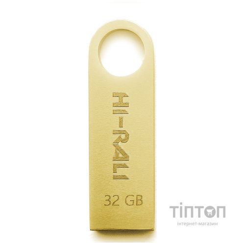 USB флеш накопичувач Hi-Rali 32GB Shuttle Series Gold USB 2.0 (HI-32GBSHGD)