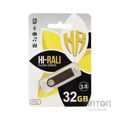 USB флеш накопичувач Hi-Rali 32GB Shuttle Series Silver USB 3.0 (HI-32GB3SHSL)