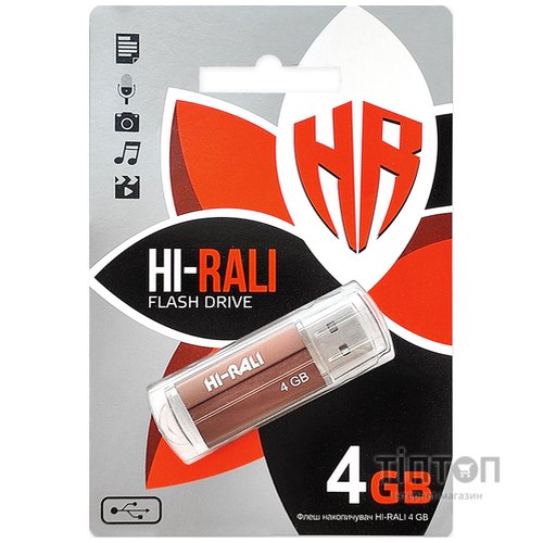 USB флеш накопичувач Hi-Rali 4GB Corsair Series Bronze USB 2.0 (HI-4GBCORBR)