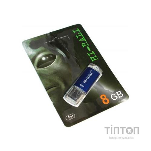 USB флеш накопичувач Hi-Rali 8GB Rocket Series Blue USB 2.0 (HI-8GBVCBL)