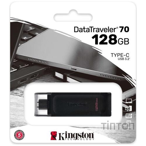 USB флеш накопичувач Kingston 128GB DataTraveler 70 USB 3.2 / Type-C (DT70/128GB)