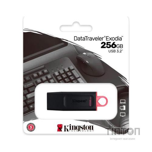 USB флеш накопичувач Kingston 256GB DataTraveler Exodia Black/Pink USB 3.2 (DTX/256GB)