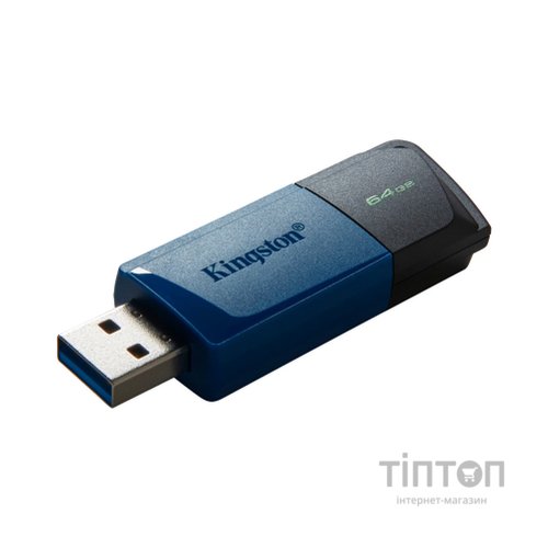 USB флеш накопичувач Kingston 2x64GB DataTraveler Exodia M Black/Blue USB 3.2 (DTXM/64GB-2P)