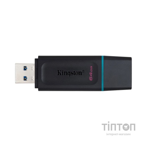 USB флеш накопичувач Kingston 2x64GB DT Exodia Black+Blue USB 3.2 (DTX/64GB-2P)