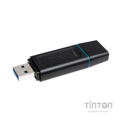 USB флеш накопичувач Kingston 2x64GB DT Exodia Black+Blue USB 3.2 (DTX/64GB-2P)