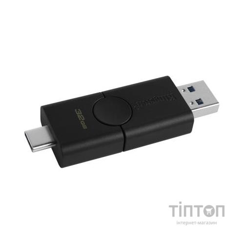 USB флеш накопичувач Kingston 32GB DataTraveler Duo USB 3.2/Type-C (DTDE/32GB)