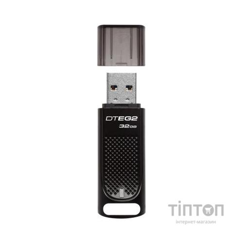 USB флеш накопичувач Kingston 32GB DataTraveler Elite G2 Metal Black USB 3.1 (DTEG2/32GB)