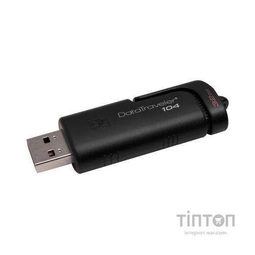 USB флеш накопичувач Kingston 32GB DataTraveller 104 Black USB 2.0 (DT104/32GB)