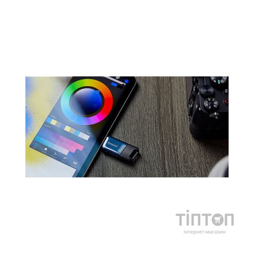 USB флеш накопичувач Kingston 64GB DataTraveler 80 M USB-C 3.2 Blue/Black (DT80M/64GB)