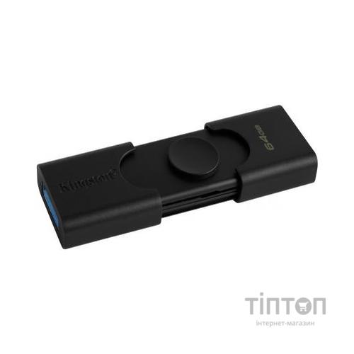 USB флеш накопичувач Kingston 64GB DataTraveler Duo USB 3.2 Gen1/Type-C (DTDE/64GB)