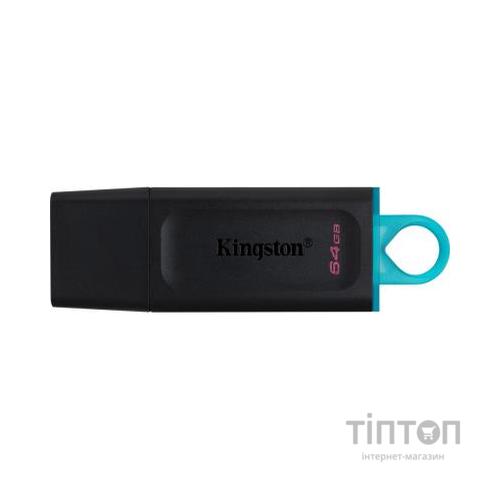 USB флеш накопичувач Kingston 64GB DataTraveler Exodia Black/Teal USB 3.2 (DTX/64GB)