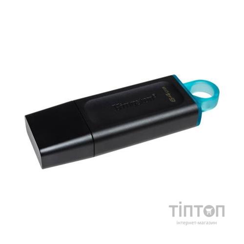 USB флеш накопичувач Kingston 64GB DataTraveler Exodia Black/Teal USB 3.2 (DTX/64GB)